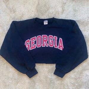 GEORGIA CROPPED CREWNECK